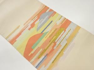 本綴れ山並にヱ霞模様織出し名古屋帯